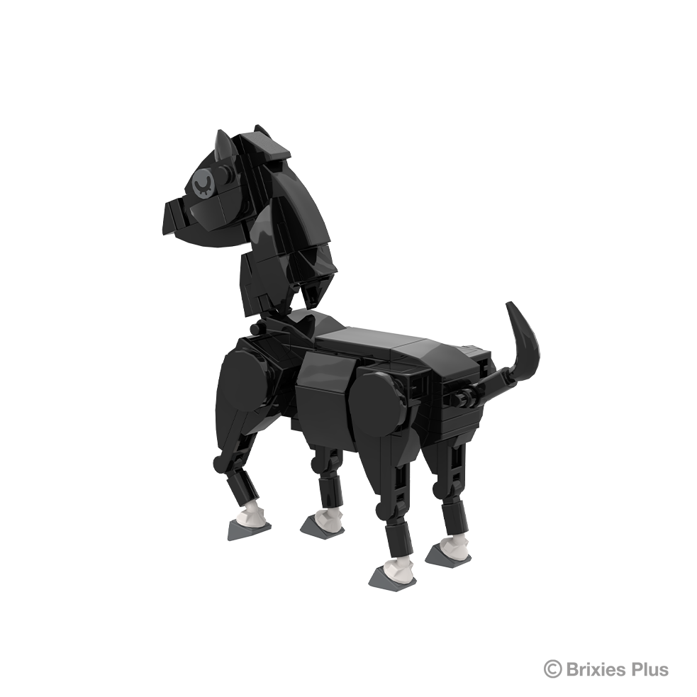 BRIXIES Plus Farmbuddies Pferd schwarz / Horse black