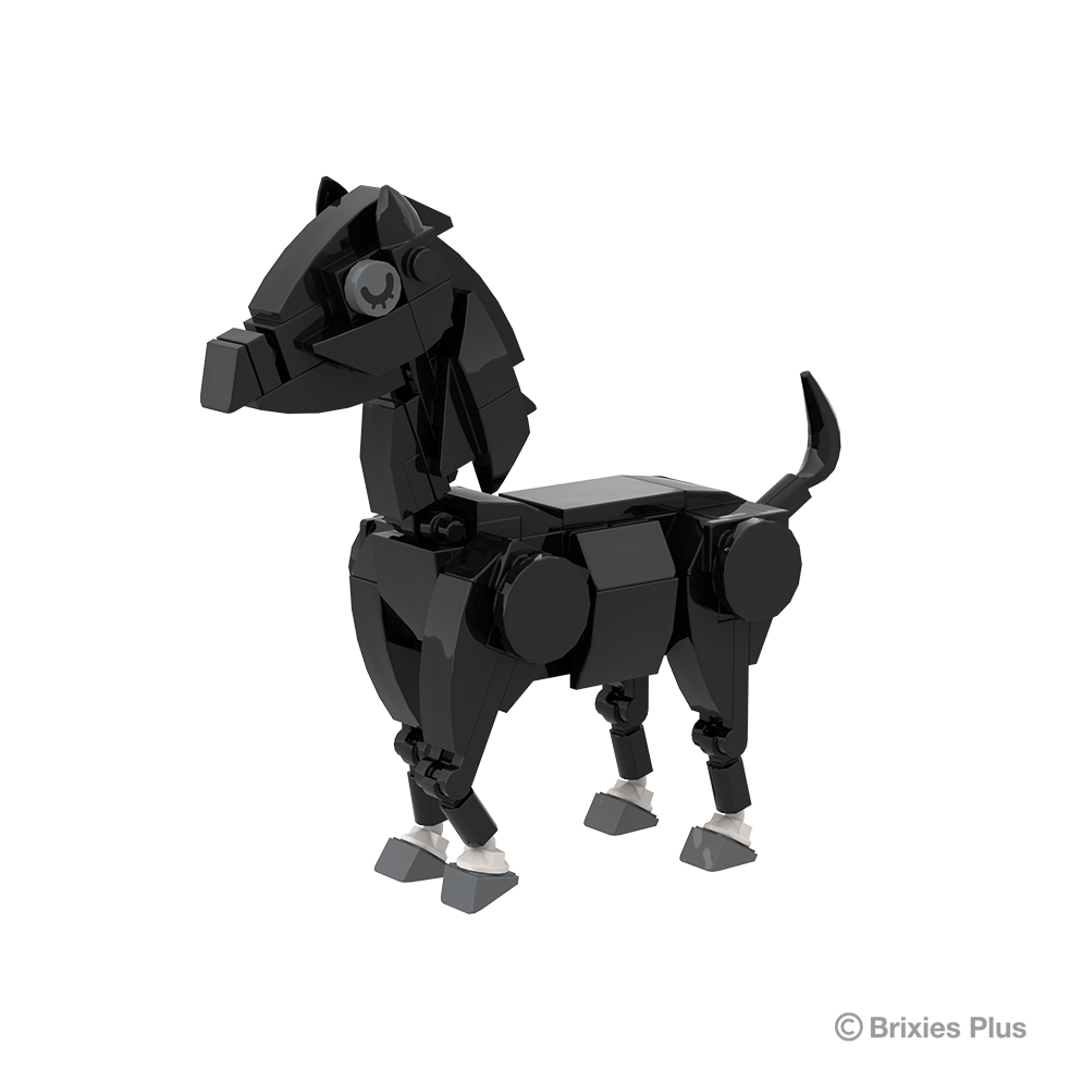 BRIXIES Plus Farmbuddies Pferd schwarz / Horse black