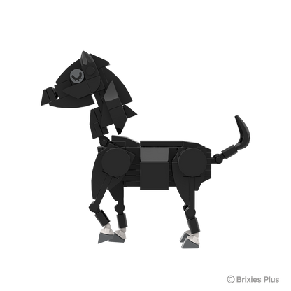 BRIXIES Plus Farmbuddies Pferd schwarz / Horse black