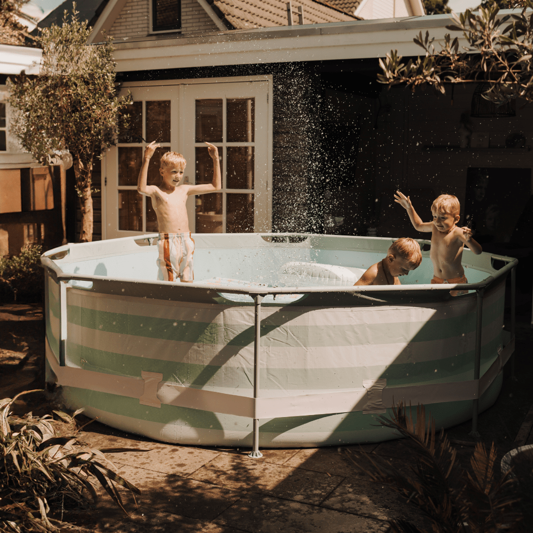 Frame Pool Round - Green/White - Essence - Ø 305 x 76 cm