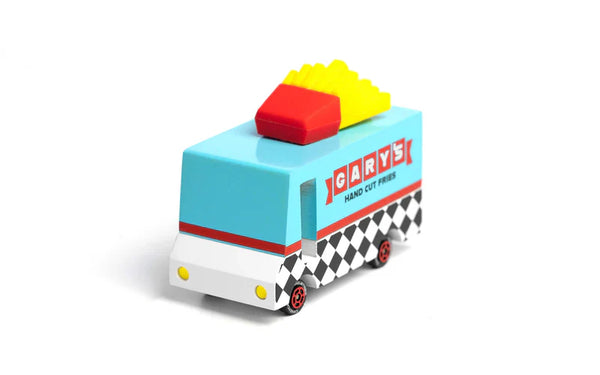 Candycar World Houten Bestelwagen - Gary's Chips Van