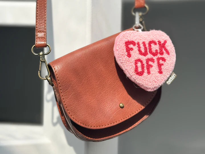 Porte-clés Cœur "Fuck Off"