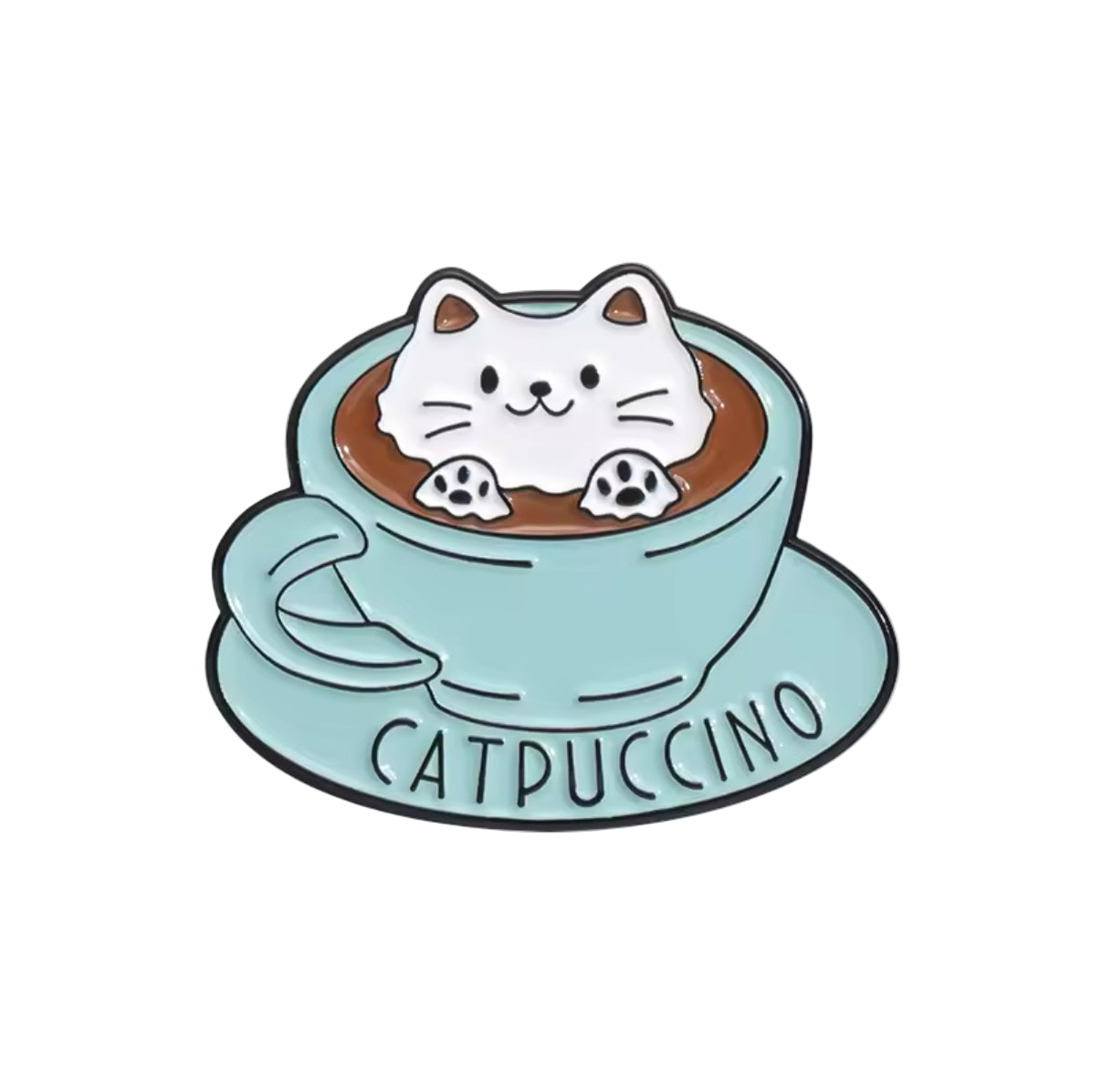 "Chapuccino" Cat Pin