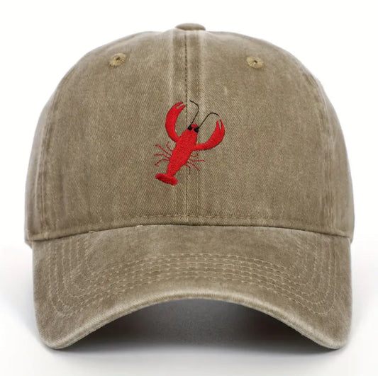 Embroidered Lobster Cap