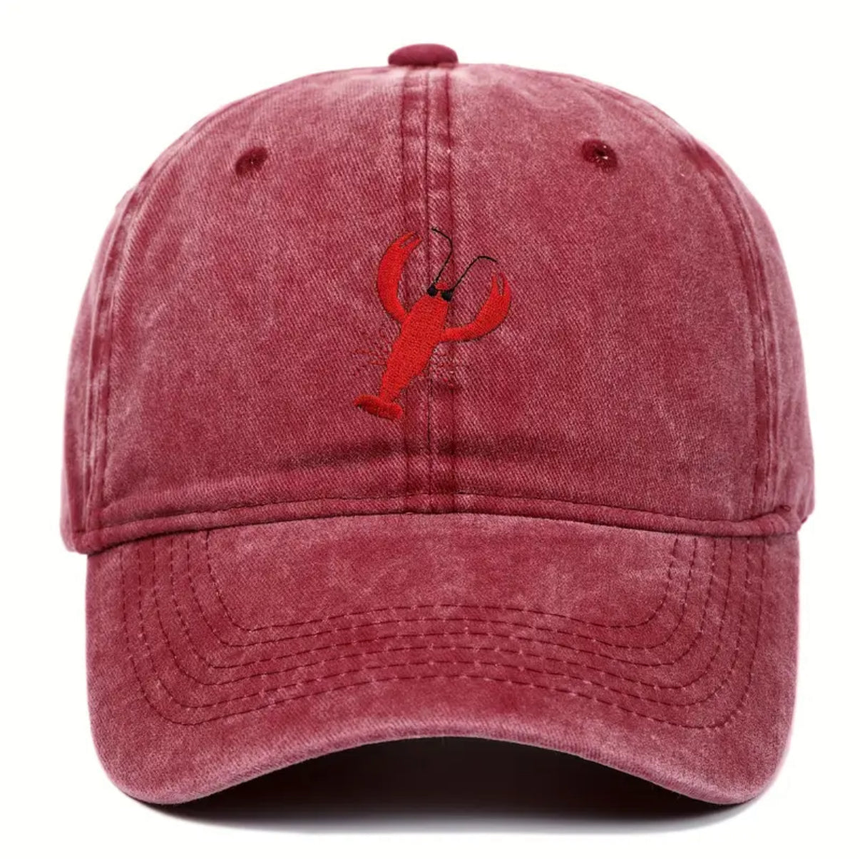 Embroidered Lobster Cap