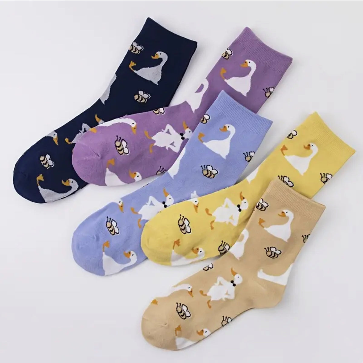 Ducks and Bees Socks