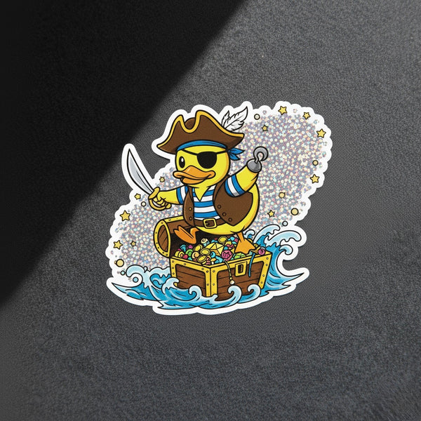 Piraten Eend Sticker – Schat & Avontuur
