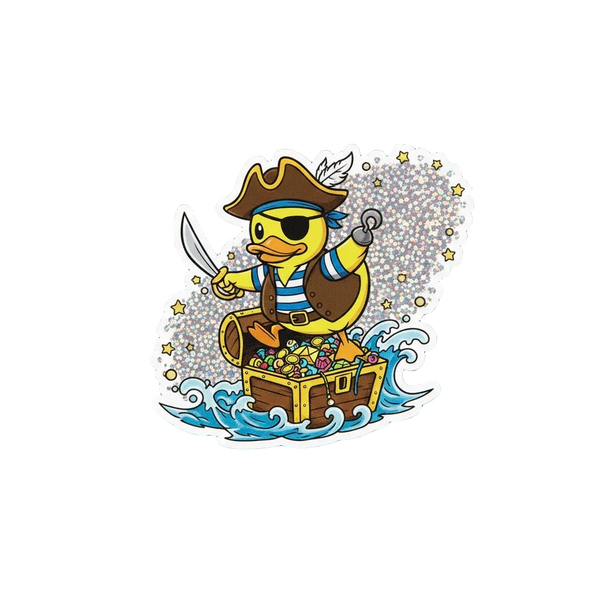 Piraten Eend Sticker – Schat & Avontuur
