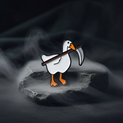 Pin's Canard Blanc avec Faux