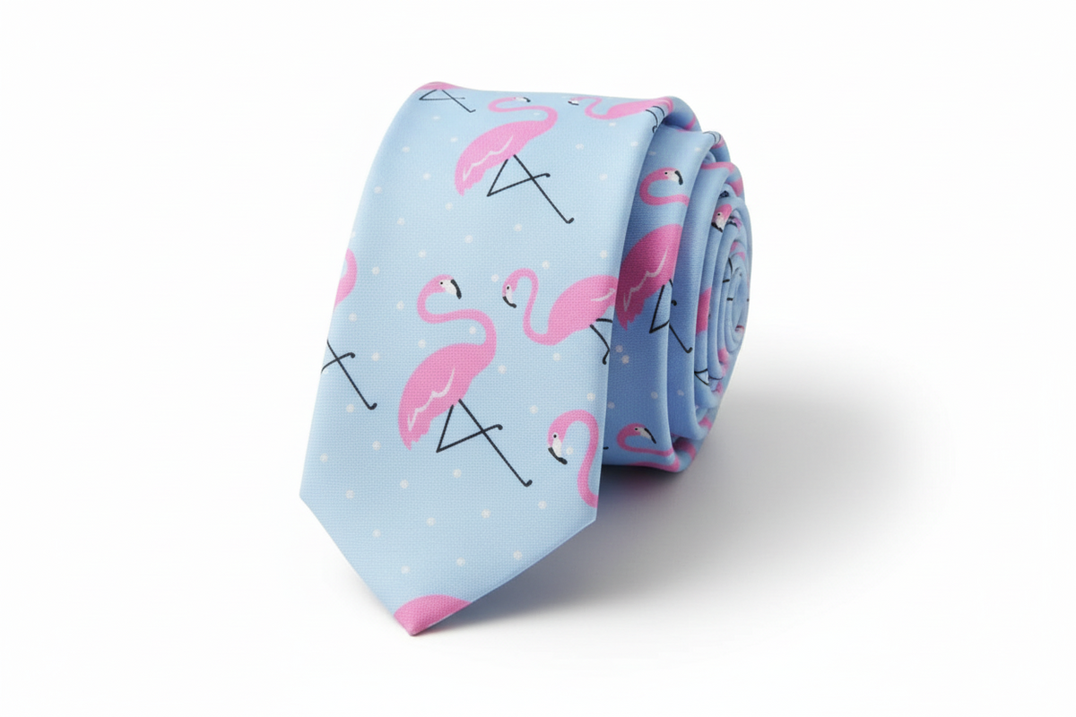 Roze Flamingo Stropdas