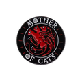 "Mother of Cats" Cat Pin