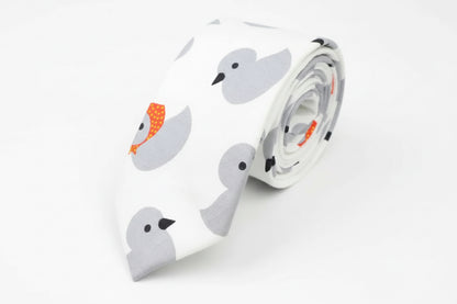 Cravate Canard Gris