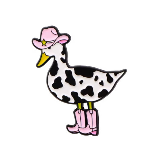 Pin's Canard Cow-Girl