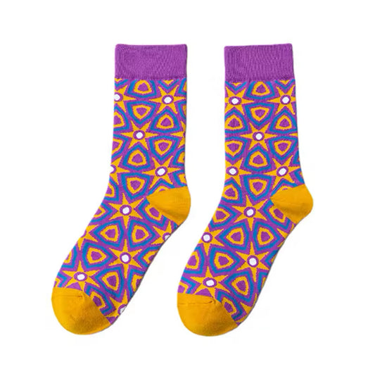 Chaussettes Mosaïque Violette