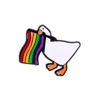 LGBT Flag Duck Pins