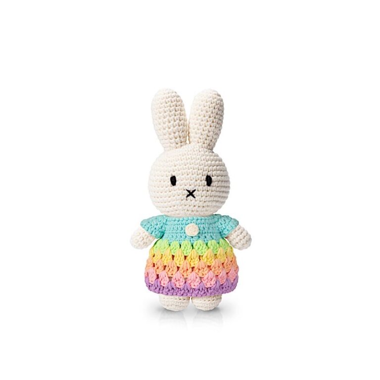 Robe arc-en-ciel pastel handmade