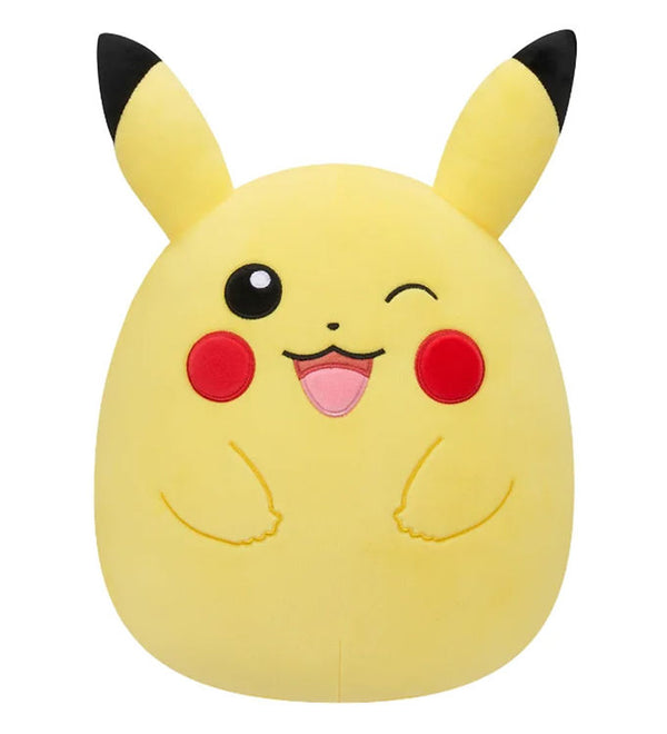 Squishmallows Pokémon pluche - Knipoogende Pikachu