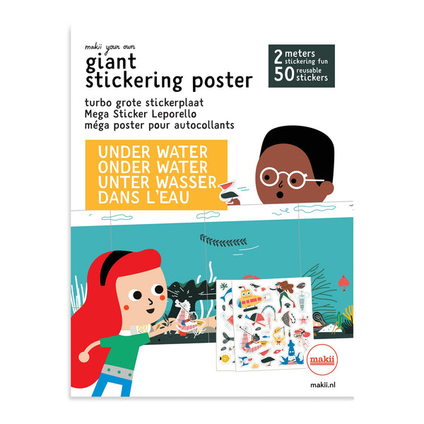 Gigantische kleurplaat/sticker 