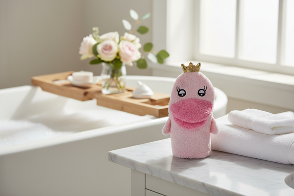 Wasdoekje met prinses-eendje