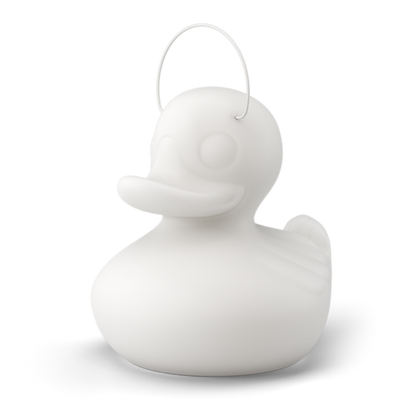 MEGA DUCK DUCK Lamp by Marke Newton in white perspective for Goodnight Light, children's lamp option