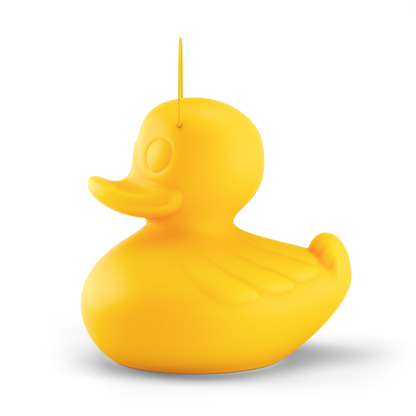 Yellow Mega Duck Duck Lamp by Marke Newton for Goodnight Light, perfect night light for children's room