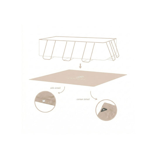 Ground Cover For Pool - Beige - Essence - 400 x 200 cm