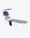 Tumbona de Playa Reclinable con Parasol – TIVOLI