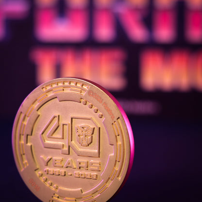 Transformers: The Movie – Limited Edition 40th Anniversary 24k Gold Plated Presentation Coin