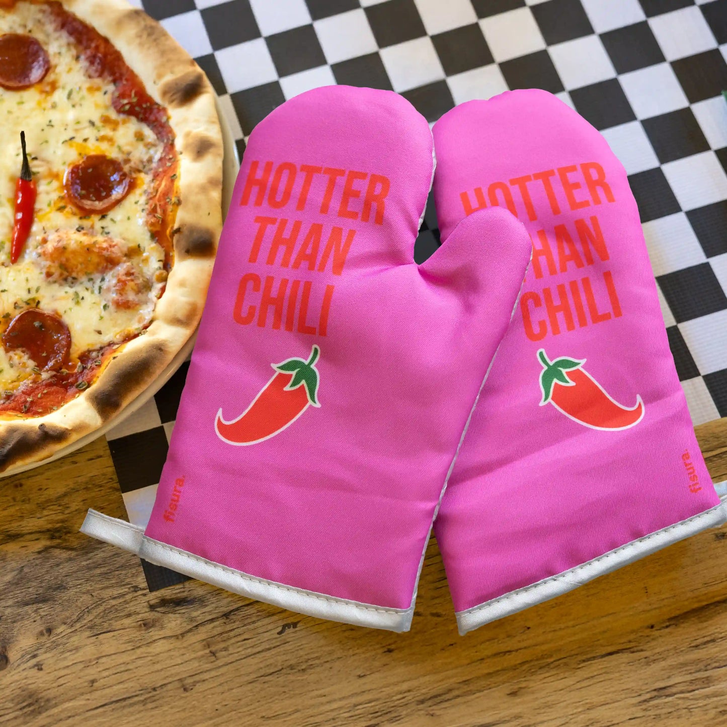 Maniques de cuisine “Hotter than chili”