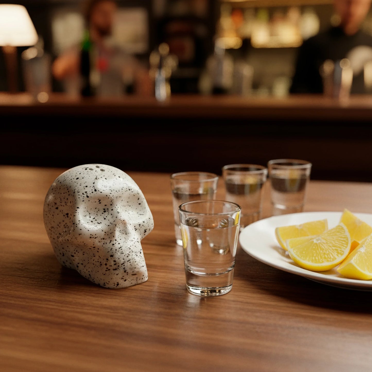 Skull salt and pepper shakers