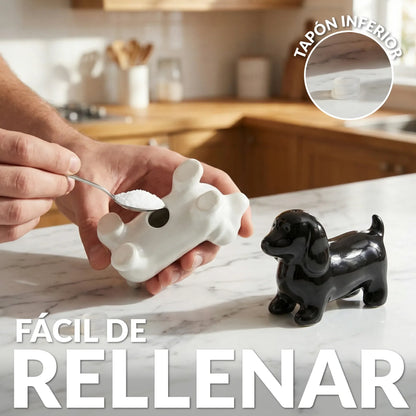 Dog salt and pepper shakers