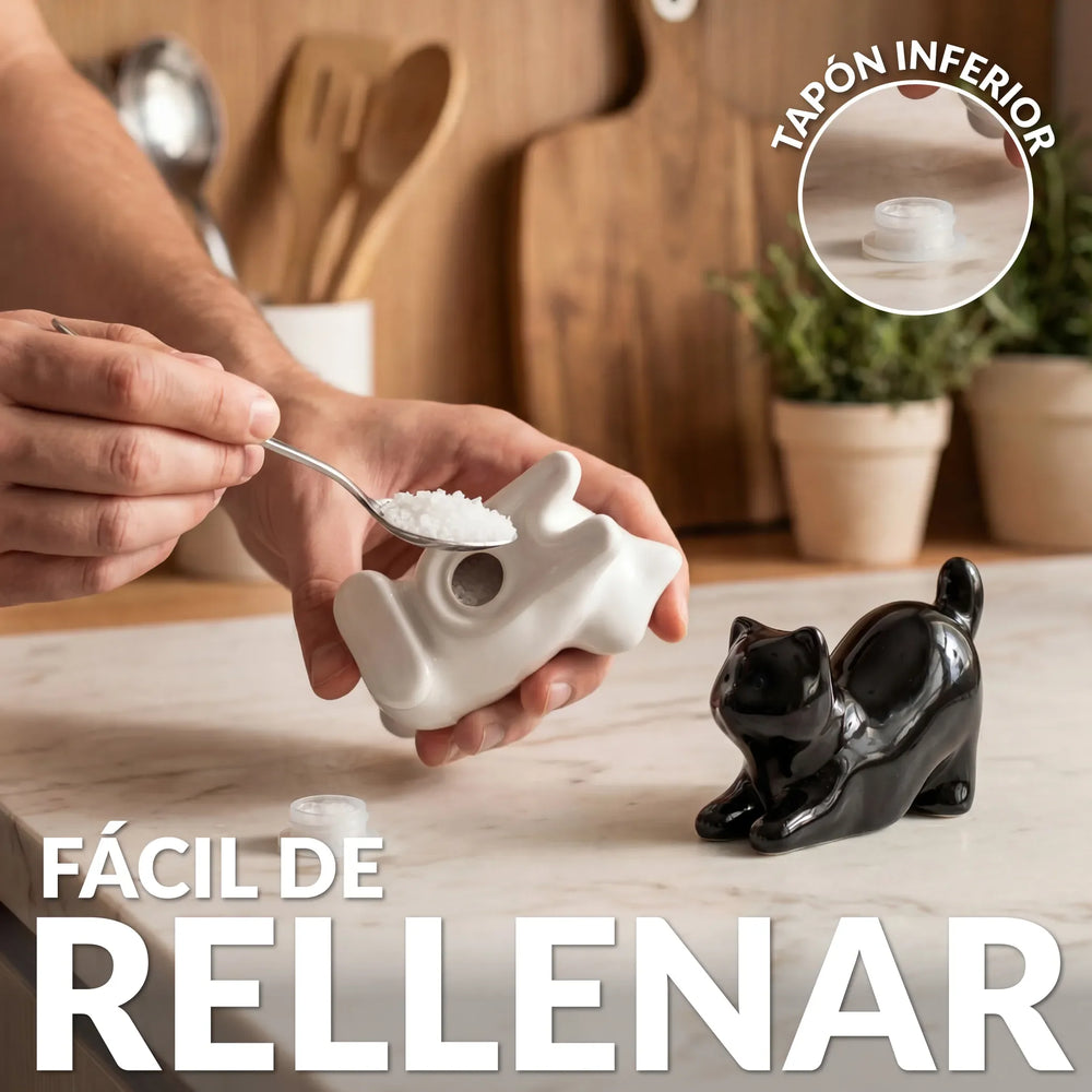 Salière et poivrière Chats – 10 cm