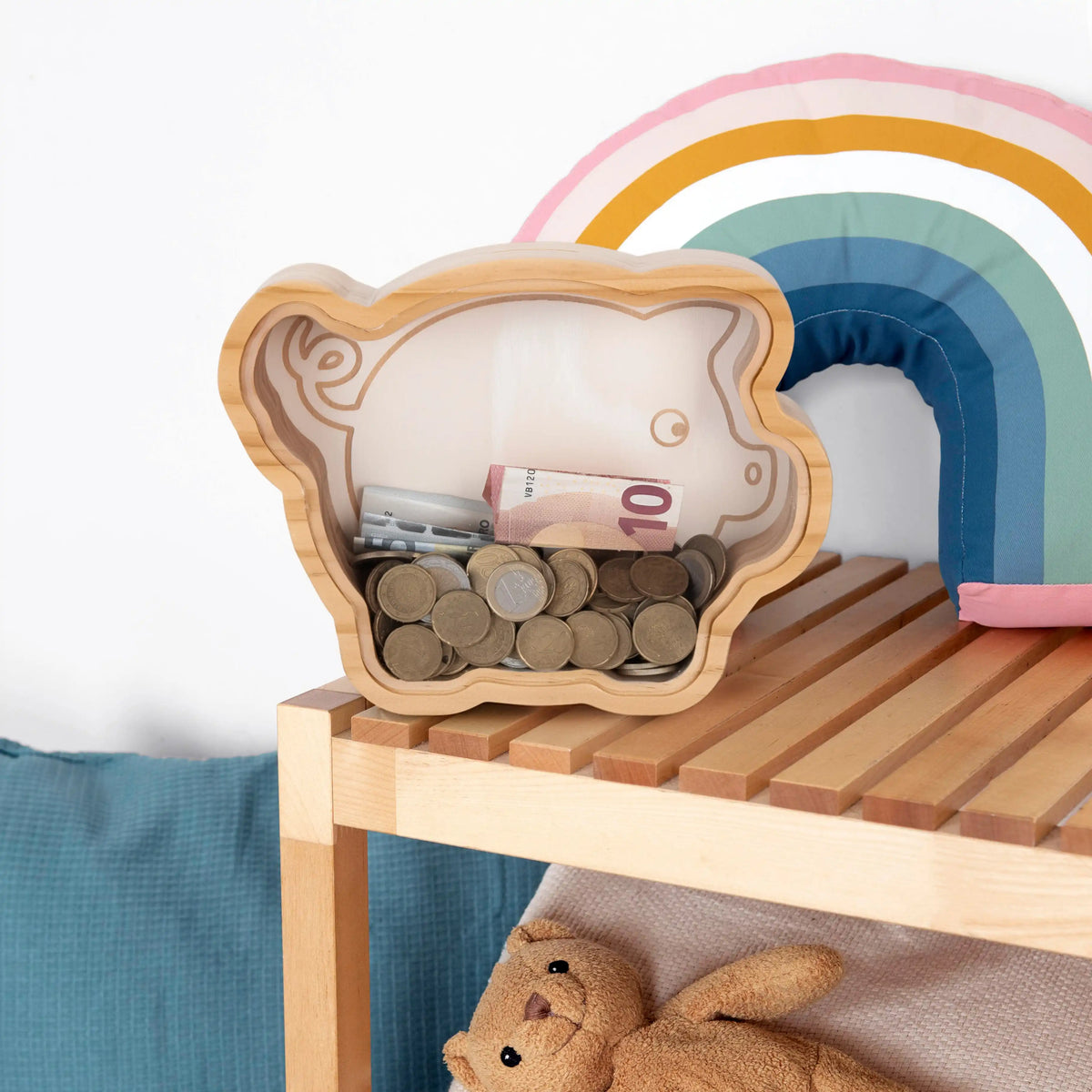 Tirelire en Bois Cochon