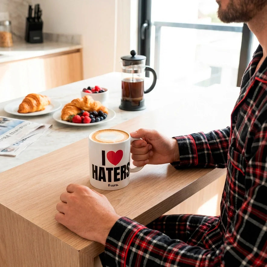 Tasse « I love haters » – Fisura – vue 5