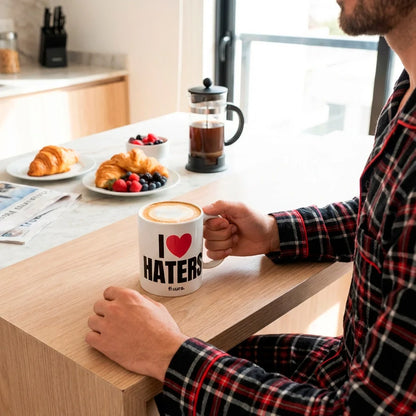 Tasse « I love haters » – Fisura – vue 5