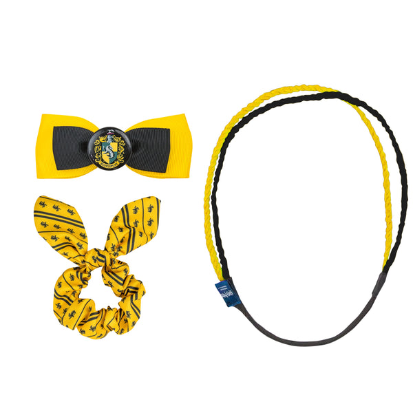 Set of 3 Trendy Hufflepuff Hair Accessories