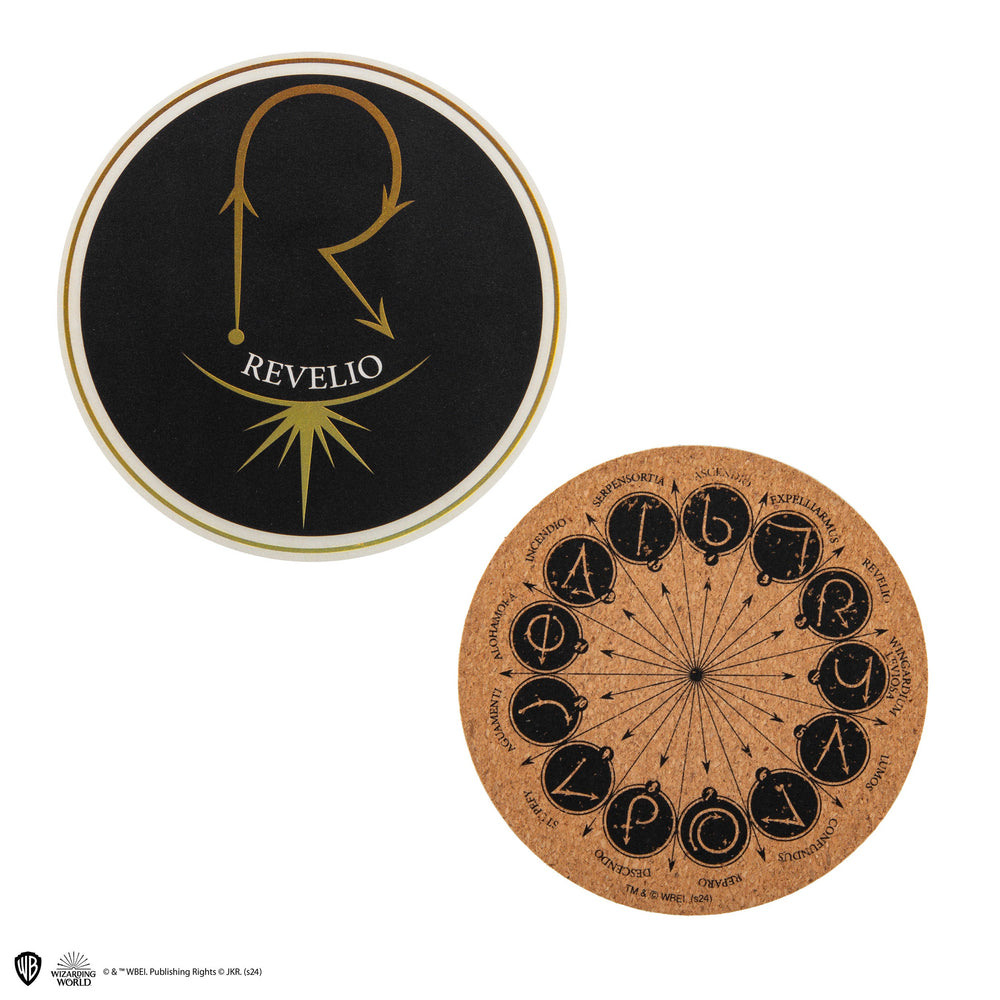Lot de 4 sous-verres Harry Potter - Sortilèges et Enchantements Série 2