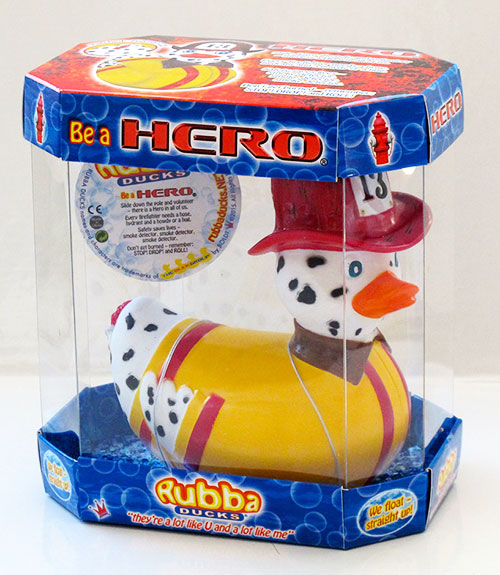 Brandweer-dalmatiër-badeend ‘Hero’
