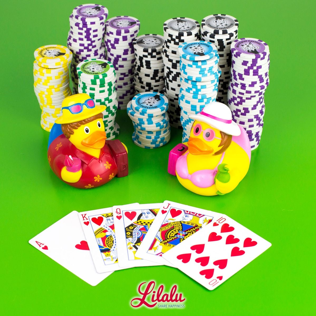 Paar toeristeneenden