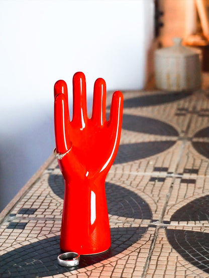 Red Hand Jewelry Holder