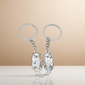 Porte-clés Couple de Loutres