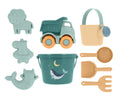 Ensemble de Jouets de Plage Baleine Sarcelle