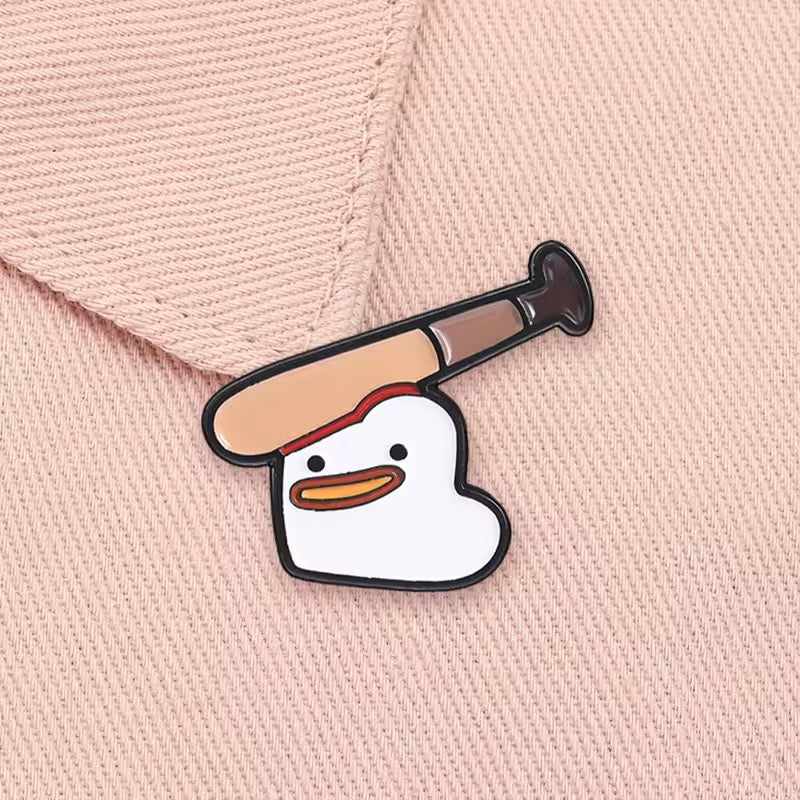Pin’s Canard Blanc Baseball