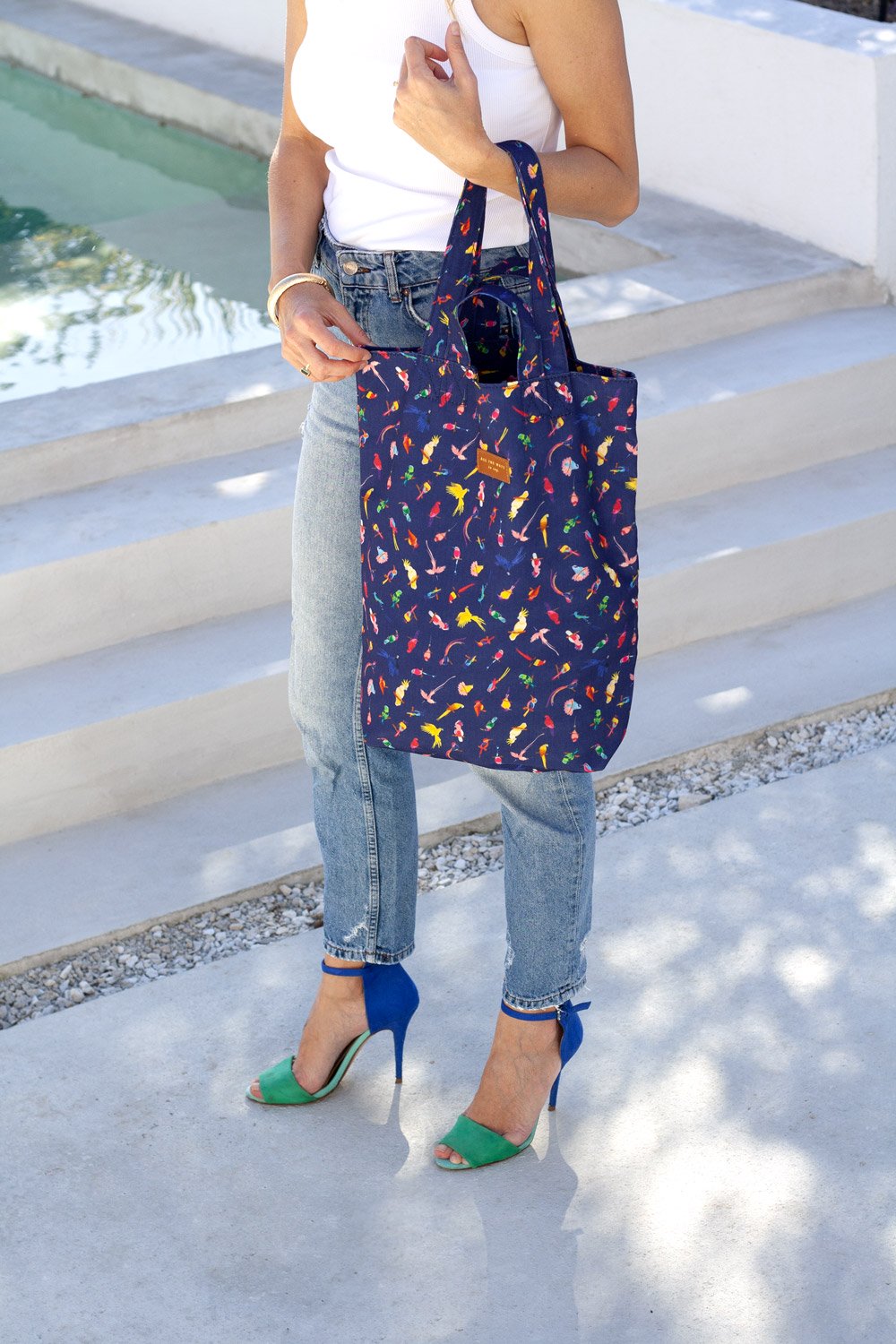 Neon Birds - Tote Bag