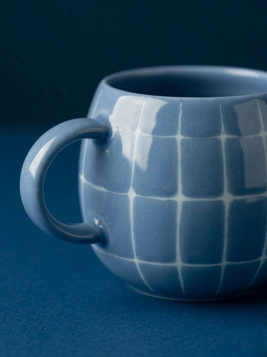 Tasse Pool en grès – 250 ml – Bleu ciel