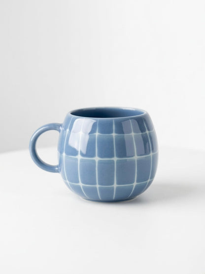 Tasse Pool en grès – 250 ml – Bleu ciel