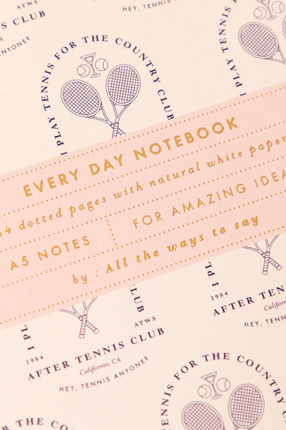 After Tennis - Notebook A5