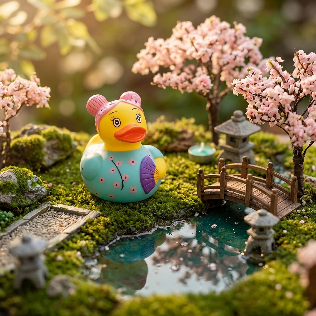Cherry Blossom Bath Duck – Yarto
