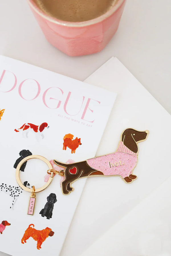 Hot Daschund - Keychain