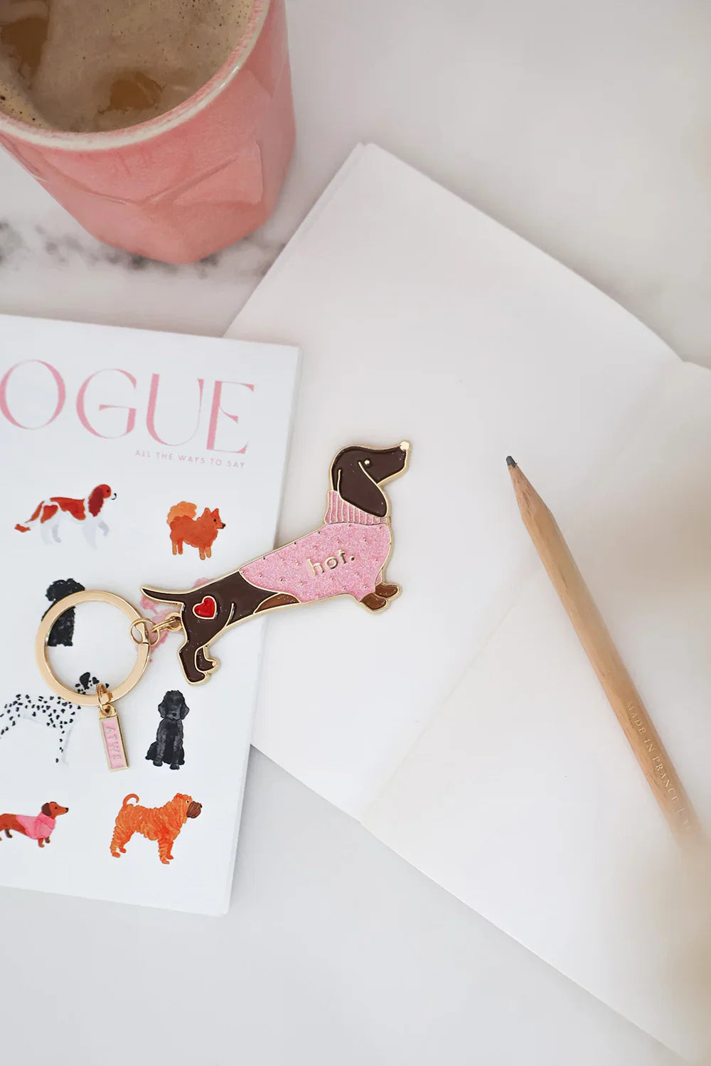 Hot Daschund - Keychain